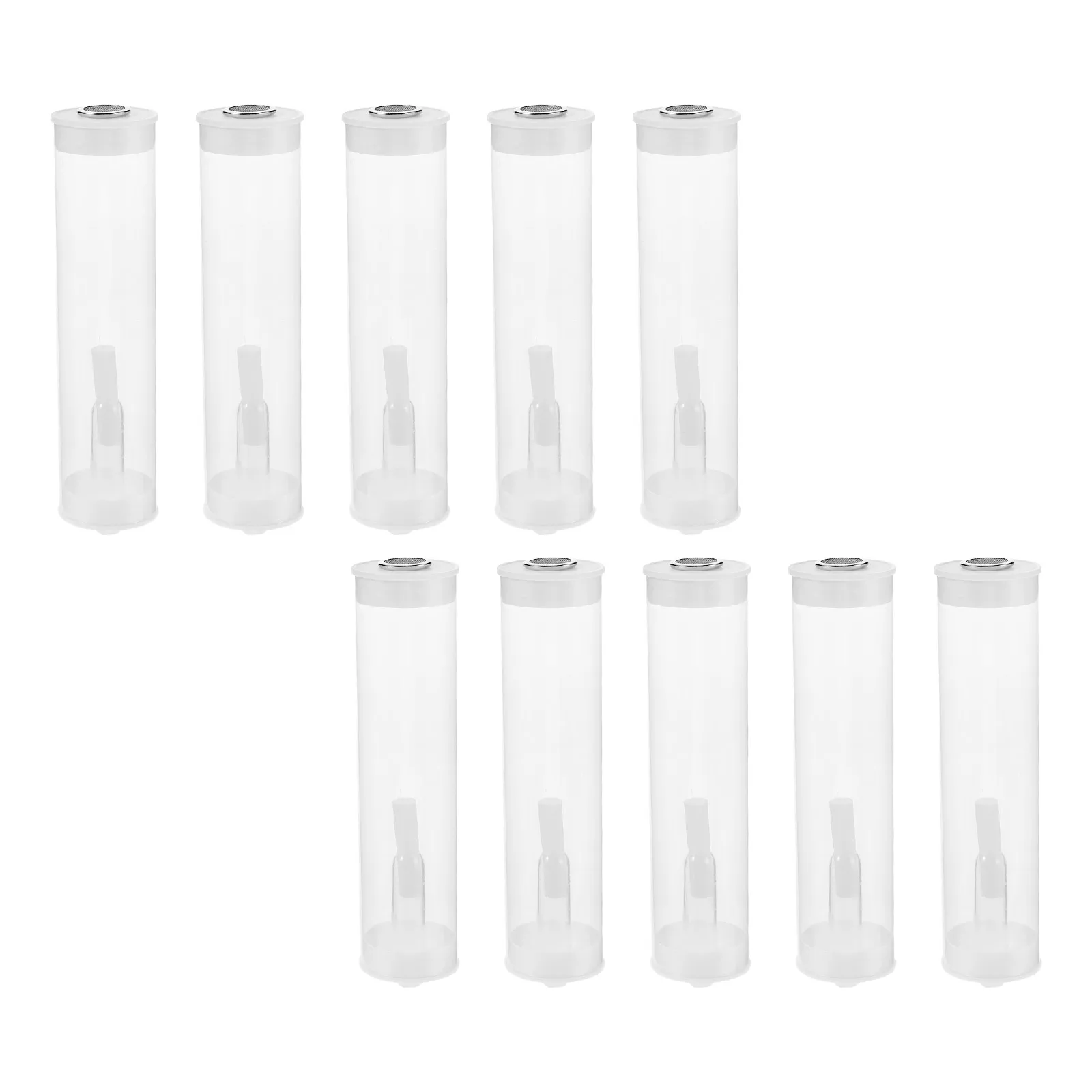 

10 set Clear Insect Tubes Ventilated Lightweight Bug Viewer Firefly Butterfly Collector Outdoor Exploration Kids Insect