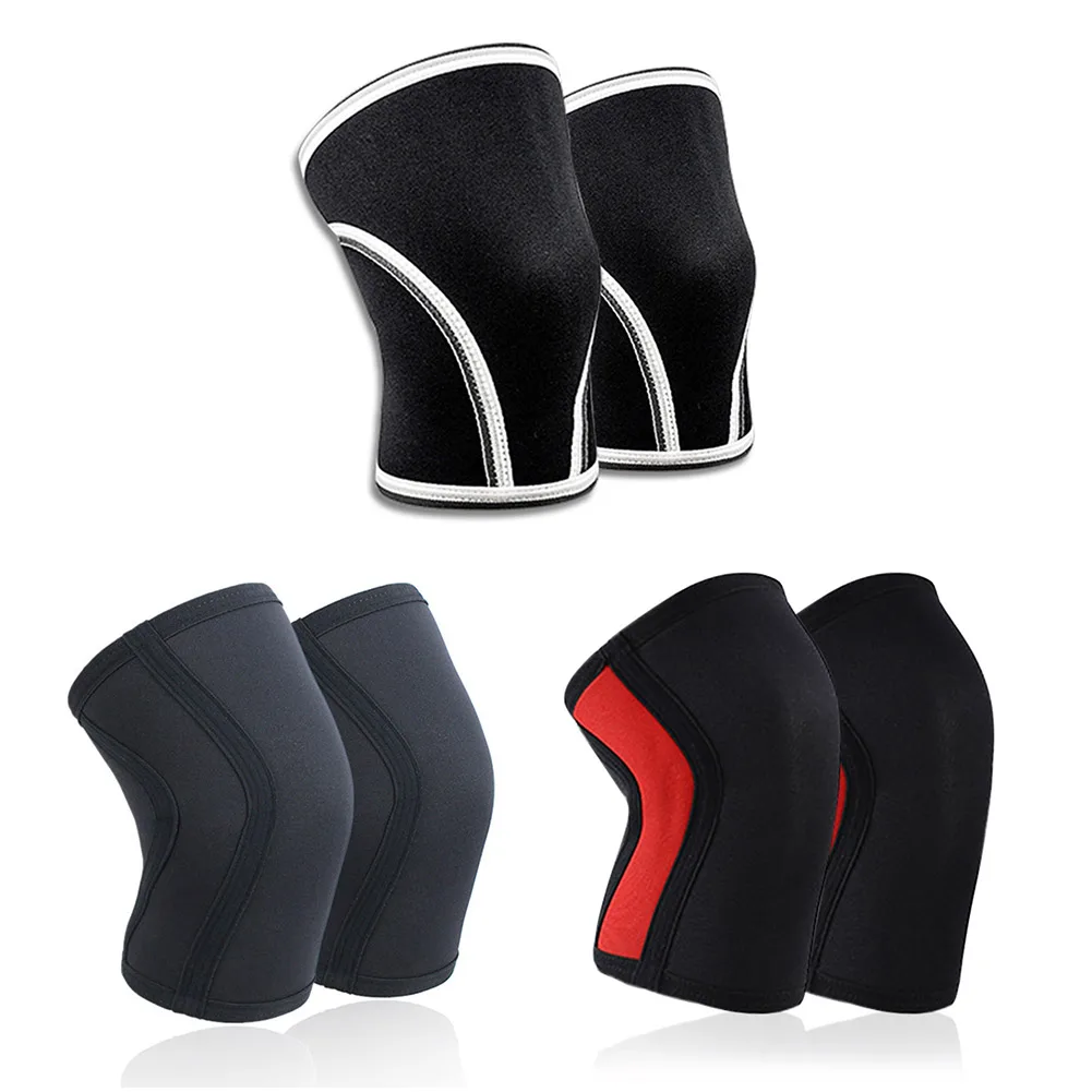 1 PC Squat 7mm Knee Sleeves Pad Support Men Women Gym Sports Compression Neoprene Knee Protector Fitness Gym Fit Weightlifting