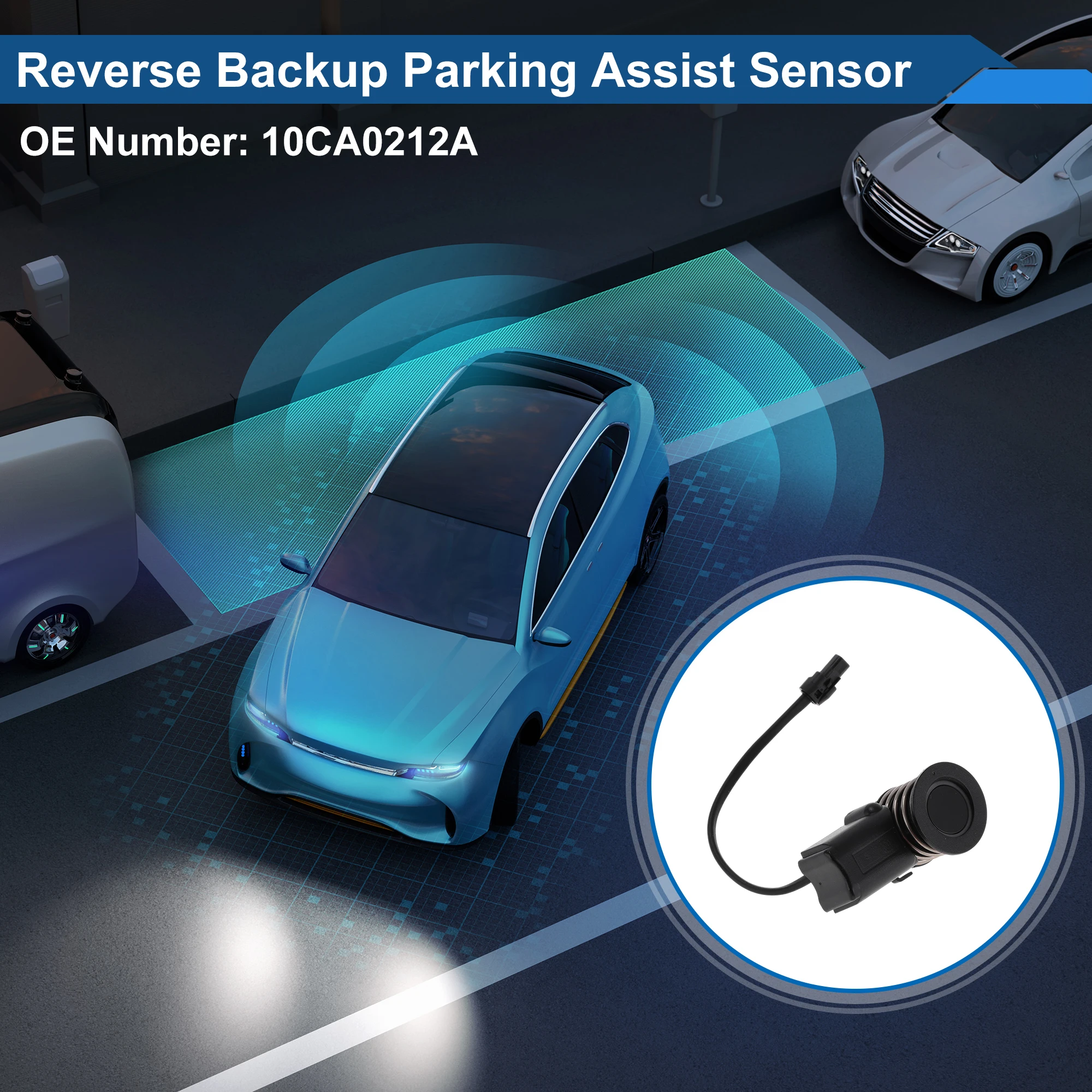 UXCELL No.10CA0212A Reverse Backup Parking Sensor for Toyota Yaris 2005-2013 Black 1 Pc