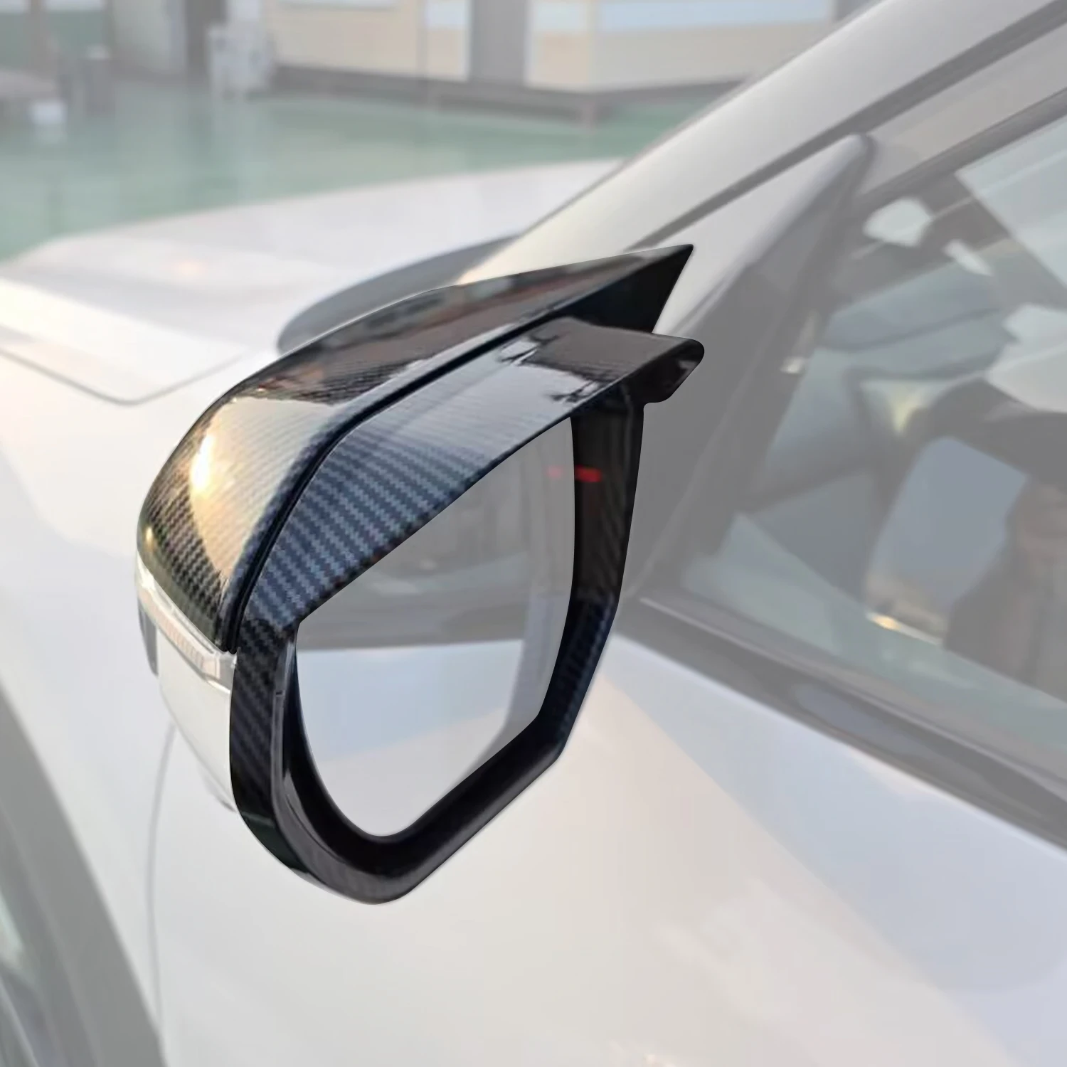 

For Kia Seltos SP3 2026 Side Rearview Mirror Rain Visor Guard Anti-Rain Deflector Shield ABS 2pcs