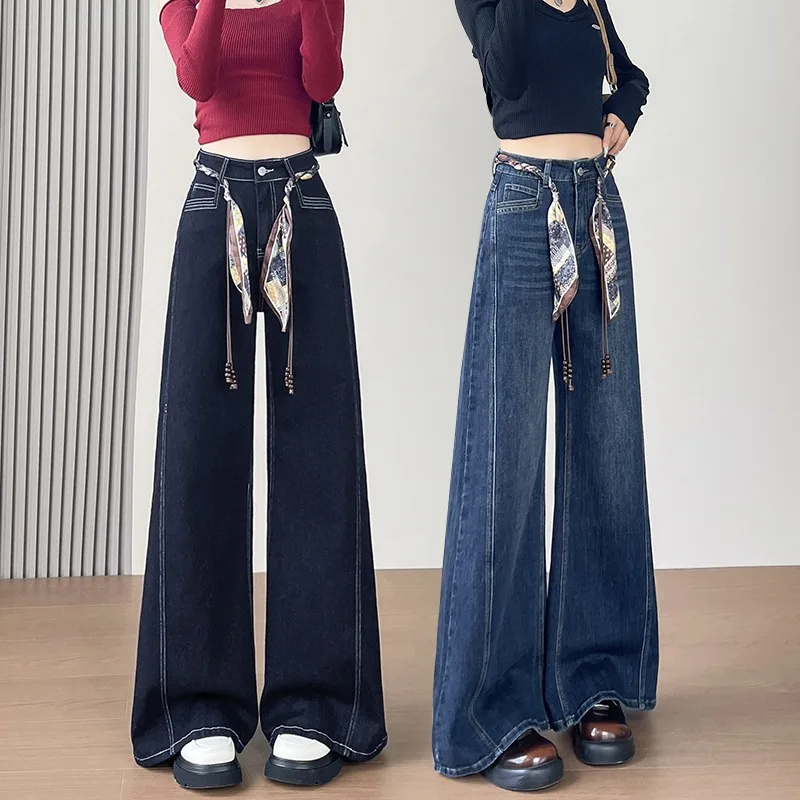 Women s Jeans High Waist Stretch Flare Bell Bottom Leg Retro Fashion Personality New Women s Pants