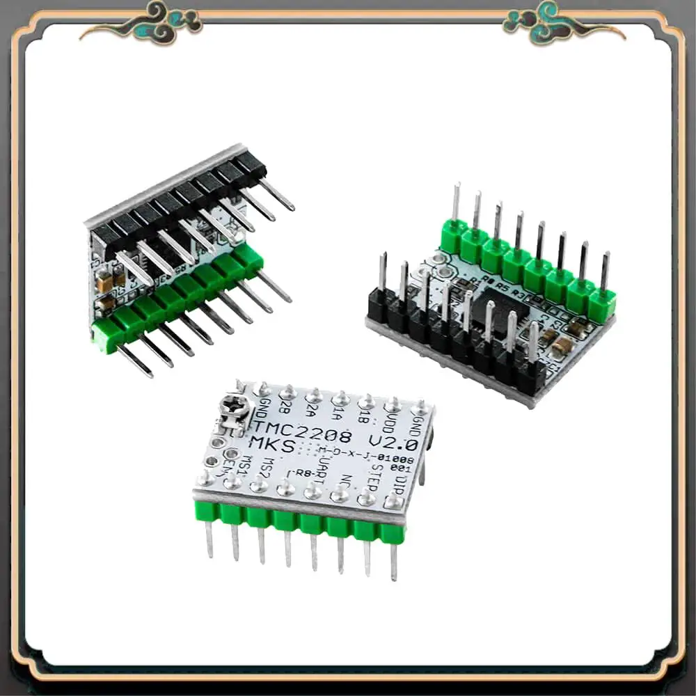 ASMA-5Pcs طابعة ثلاثية الأبعاد 2208 TMC2208 محرك متدرج سائق V2.0 Stepstick الترا صامت متوافق مع MKS Sgen L Gen L