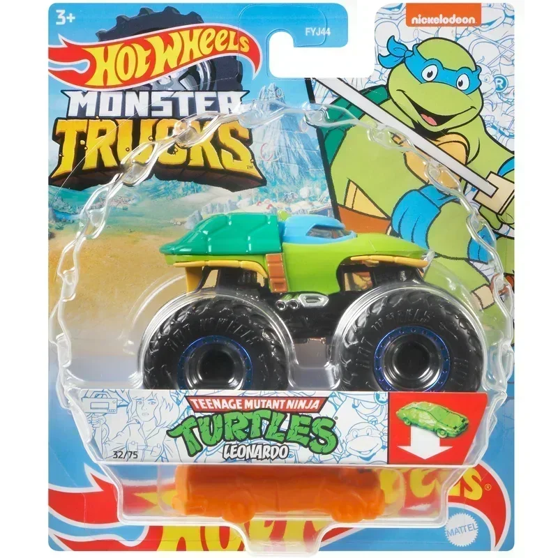 Original Hot Wheels Car Monster Truck 1:64 Diecast Pickup Shark Jeep Big Foot Voiture Toys for Boys Collection Birthday Gift