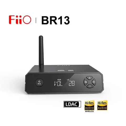 FiiO BR13 고해상도 오디오 블루투스 5.1 리시버 헤드폰 앰프 지지대, 7 가지 블루투스 모드 LDAC, 자동차 및 가정용 스피커, hidisz