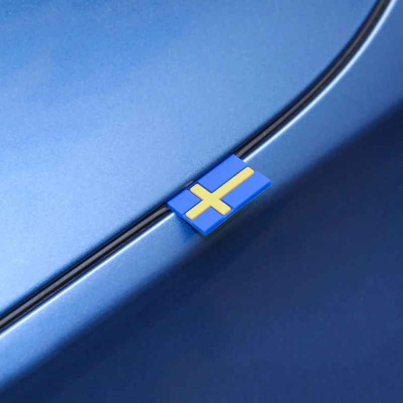 10Pc Car 3D Sticker Sweden Flag Decoration Emblem Car Door Trunk front grille For saab 900S 92 92X 93 93X 95 95X 97 97X 99 Aero