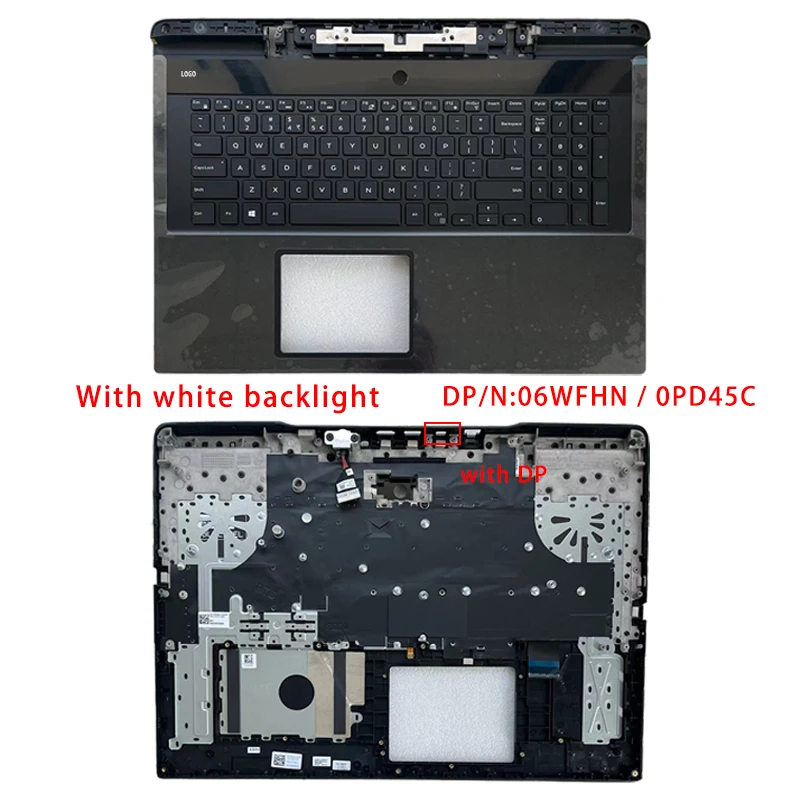 Imagem -04 - Acessórios do Portátil para Dell g7 7790 com Luz de Fundo 06wfhn 0pd45c 00yw0n Novo