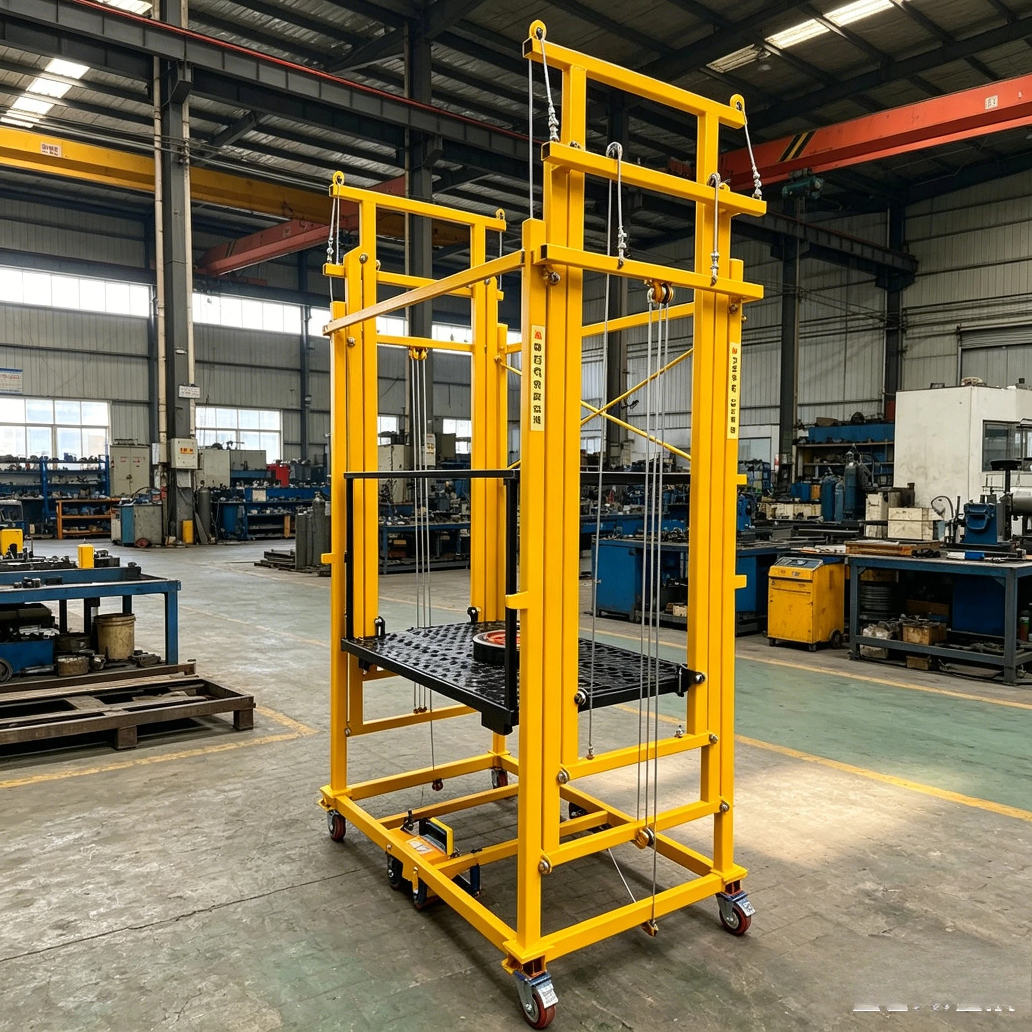 Three-point Electrical Ladder Lift 4m/6m/8m Remote Control Automatically Lifting Scaffolding With CE ISO Certification