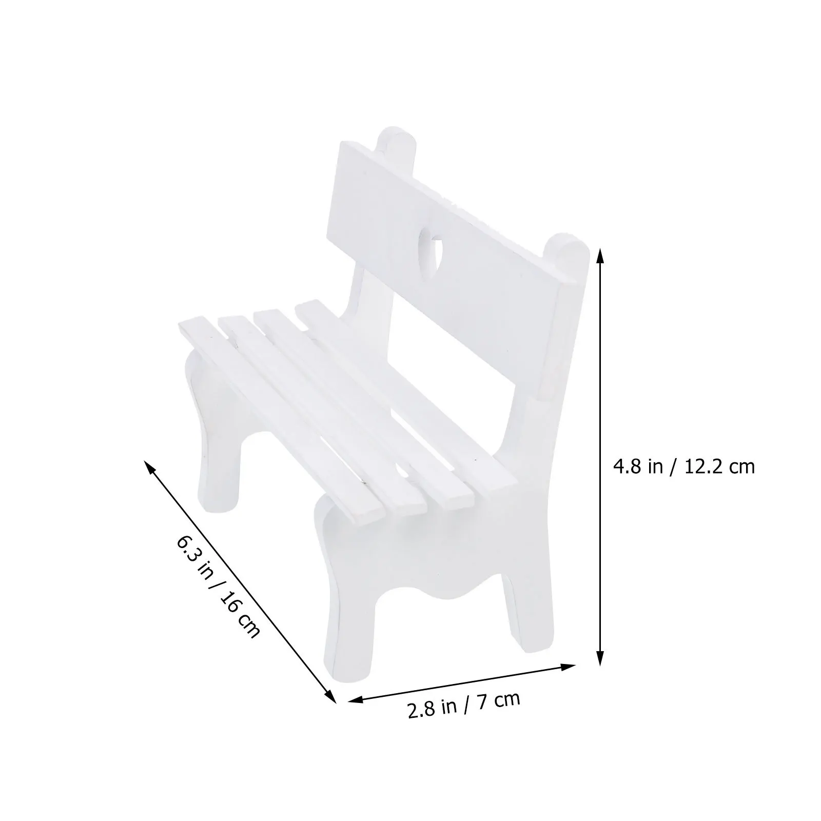 Silla de madera en miniatura, accesorios para el hogar, decoración para casa pequeña, Mini banco, muebles, adorno para el hogar, adorno educativo para casa de juegos