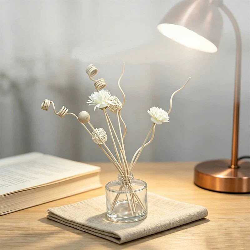 6PCS/ 9PCS Rattan DIY Floral Artificial Reed Diffuser Sticks Flower Set Rattan Reed Fragrance Aroma Diffuser For Home Bedroom