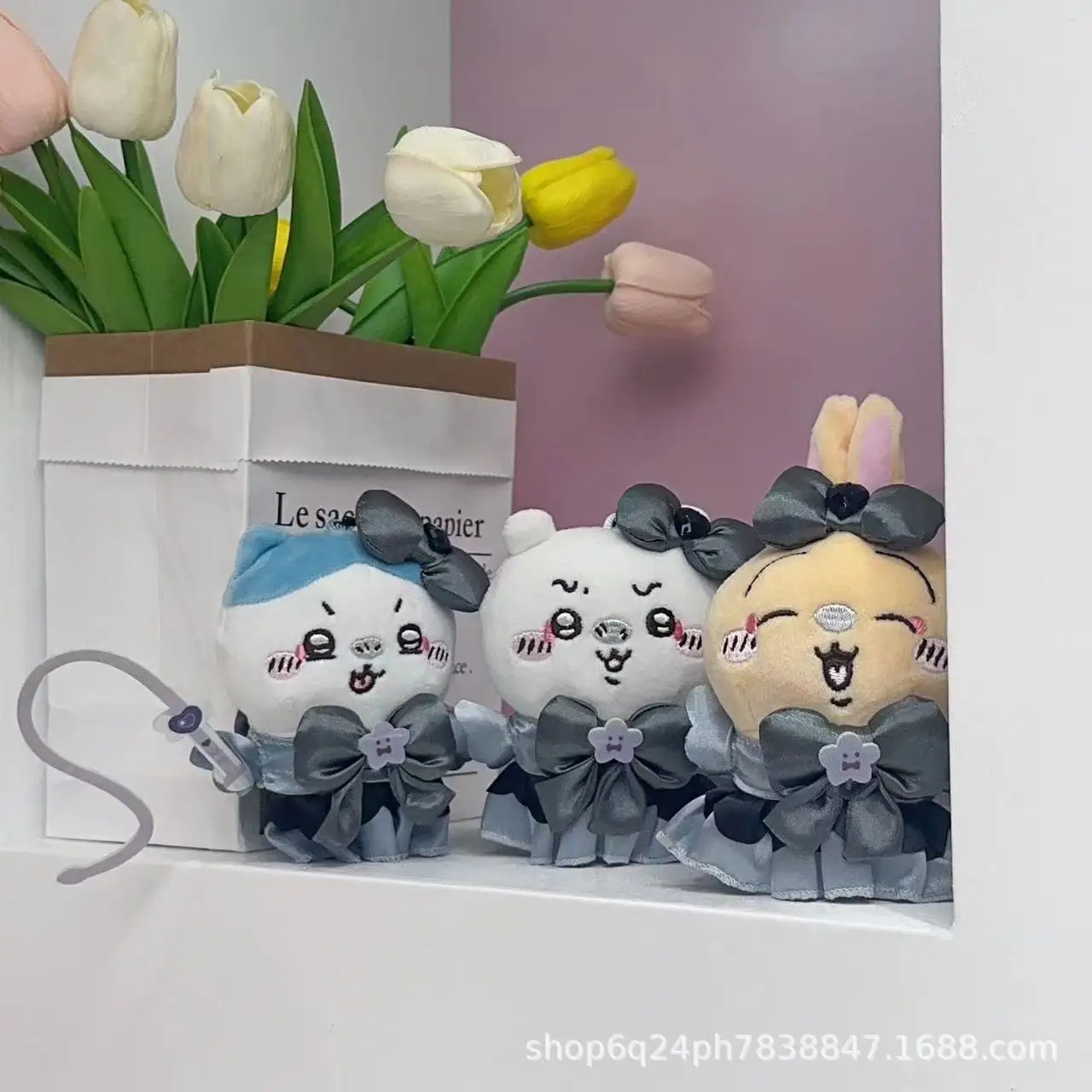 

Cute Chiikawa Dark Magic Girl Chiikawa Pendant Doll Usachi Small Eight Plush Figure