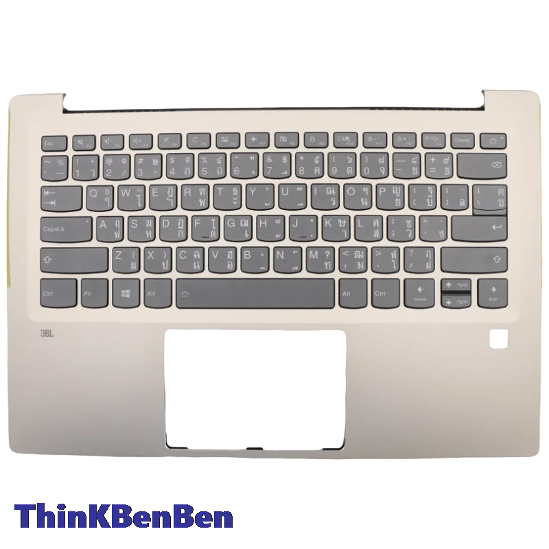 TH التايلاندية الذهبي لوحة المفاتيح العلوي حافظة Palmrest شل غطاء لينوفو Ideapad 720S 14 14IKB 5CB0N79758