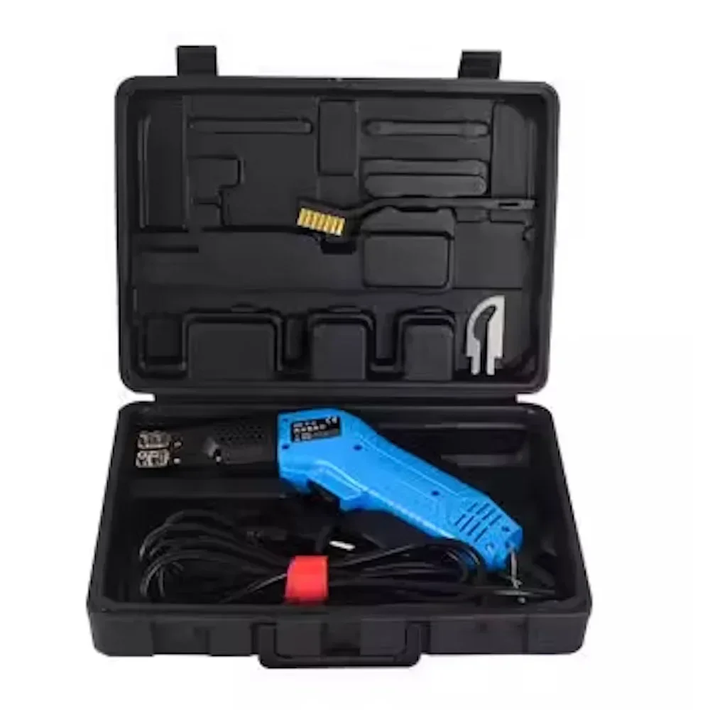 Cuchillo calefactor eléctrico refrigerado por aire, tela, correas de fibra química, cuchillo de fusión en caliente, hoja de limpieza de vidrio laminado