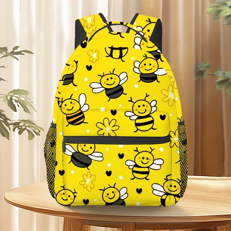 Bumble Bees Polyester Customization Any Pattern Can Be Customized, Travel Backpack Hiking Backpack, Computer Bag