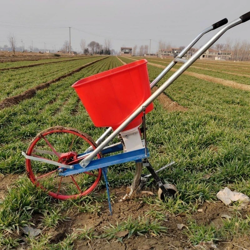 Hand Push Seeder Fertilizer Corn Peanut Soybean Wheat Sesame Clover