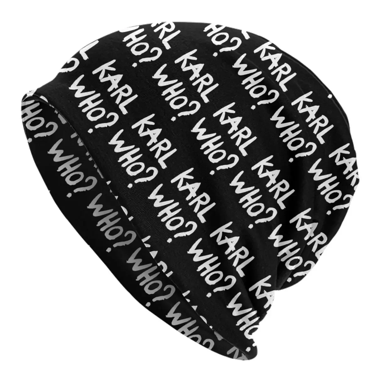 Karl Who Slogan Beanies Caps For Men Women Unisex Hip Hop Winter Warm Knitting Hat Adult Bonnet Hats