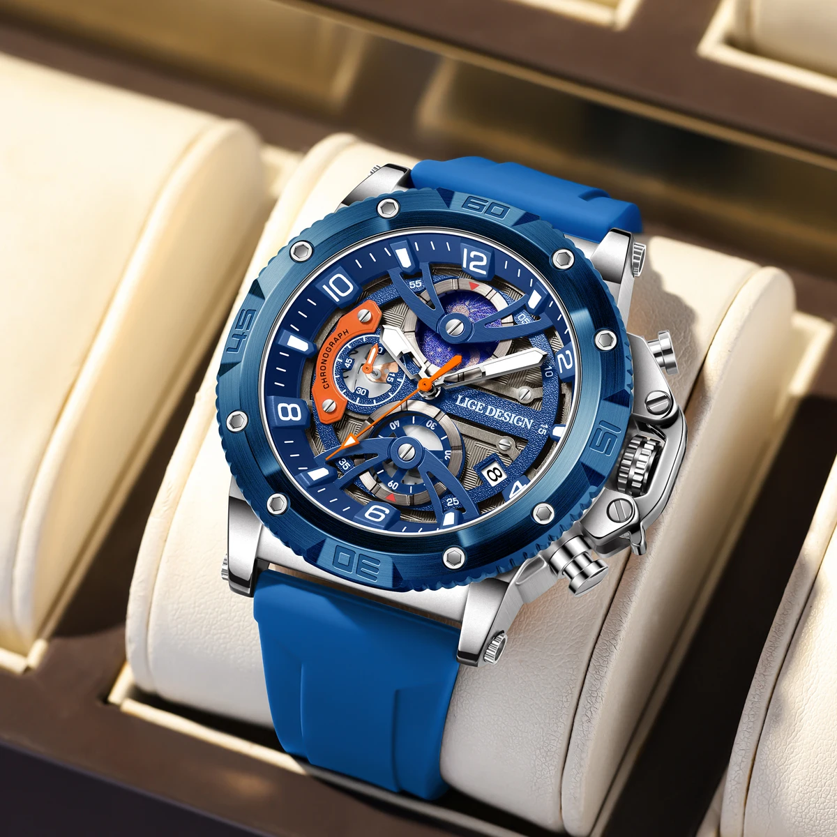 Relógio Masculino LIGE Esporti - Smartwatch Branded Watches For Men avaliação e preço