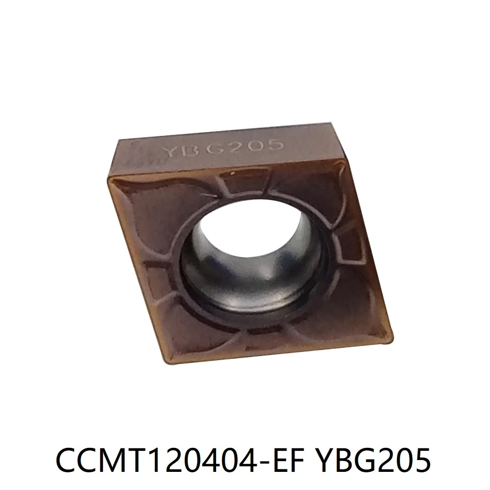CCMT120404-EF YBG202 YBG205 YBM153  General turning Positive inserts CCMT 120404 EF 10PCS/BOX CCMT 431 EF