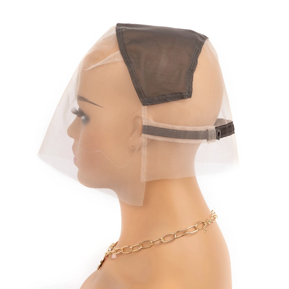Upgraded Full Lace Wig Cap for Wig Making with Adjustable Straps and Extra Elastic Bands