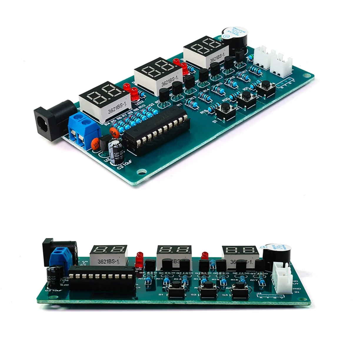 

A01R Электронные часы DIY Наборы Цифровая трубка Светодиодный дисплей Комплект деталей и компонентов электронного модуля DC 5 В-12 В