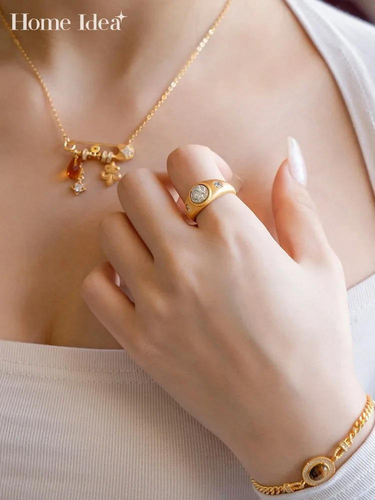 

Элегантные женские винтажные кольца с бриллиантами из стерлингового серебра 925 пробы, банкетное кольцо, изысканные ювелирные изделия, дизайнерские женские аксессуары, регулируемые, открытые