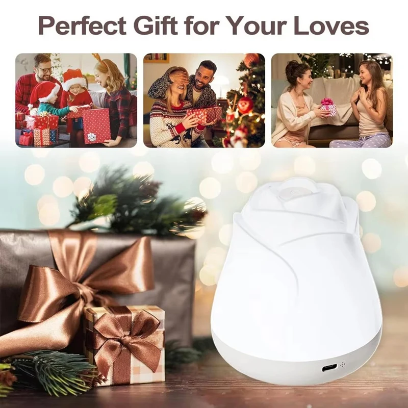 BAAG-ดอกไม้ Night Light สําหรับสาวหรี่แสงได้เนอสเซอรี่ Nightlight สําหรับเด็กโคมไฟดอกไม้ประหยัดพลังงานเนอสเซอรี่ Night Light