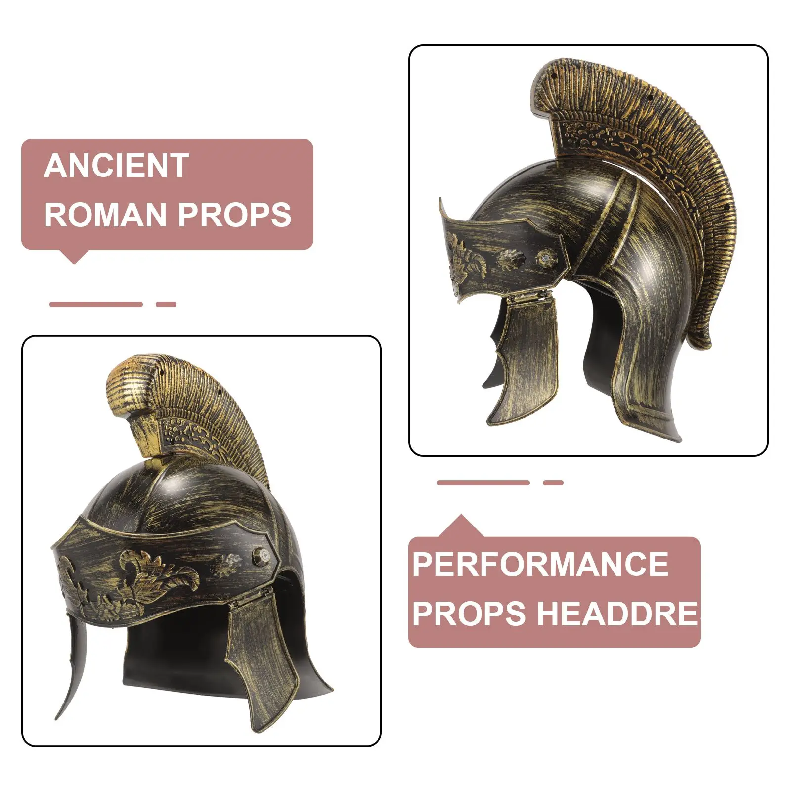 Medieval Ancient Roman Men Apparel Soldier Party Hat Child