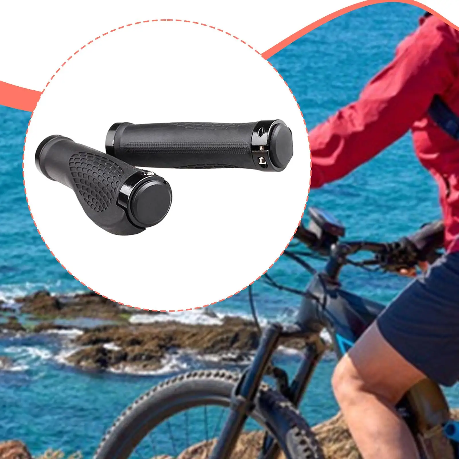 

2 шт., аксессуары для велосипедных ручек, черные, профессиональные, простая установка, замена, нескользящая резина, легкий, высокая производительность