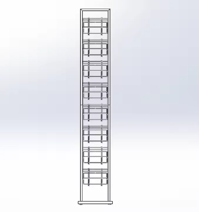 Retail Hat Store Gray PC Iron Floor Type Hanging Metal Display Baseball Hat Rack