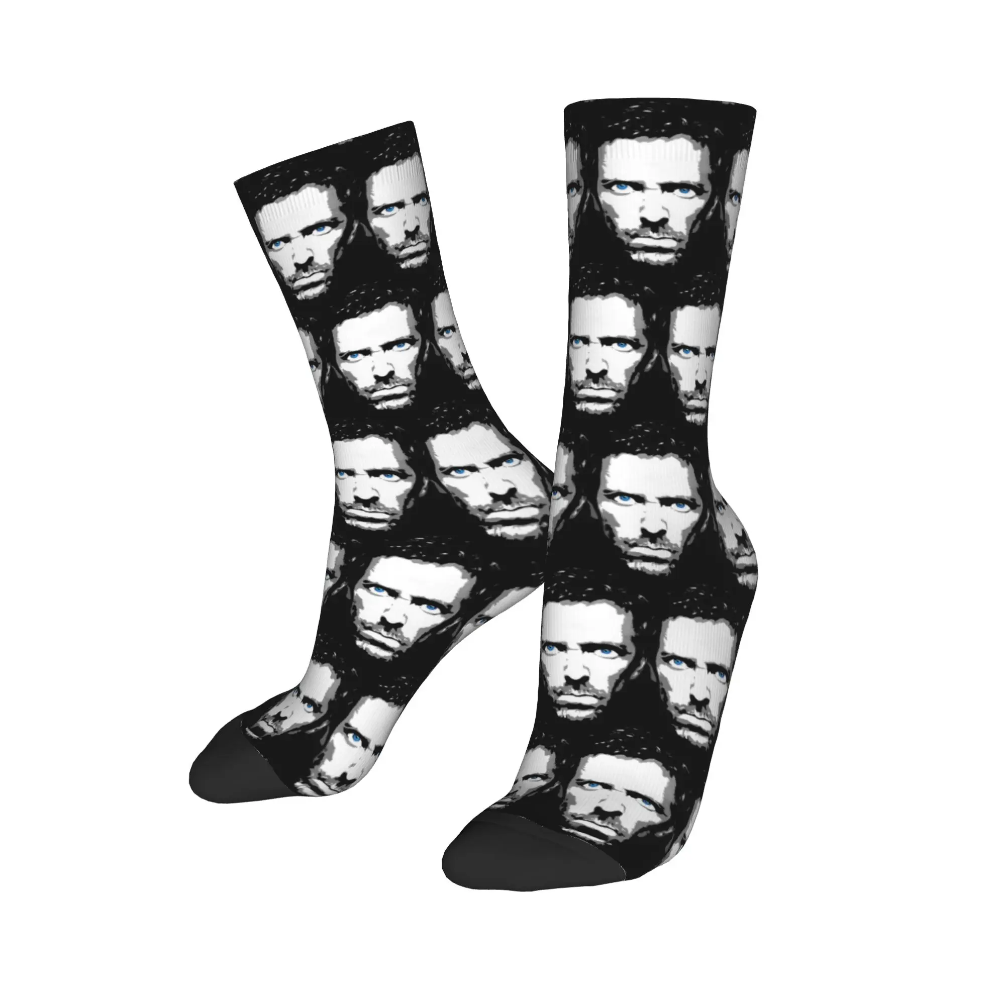 جوارب رجالية جوارب تلفزيون أمريكية دكتور جريجوري جوارب غير قابلة للانزلاق قابلة للتنفس جوارب ربيعية غير رسمية مخصصة لركوب الدراجات #3