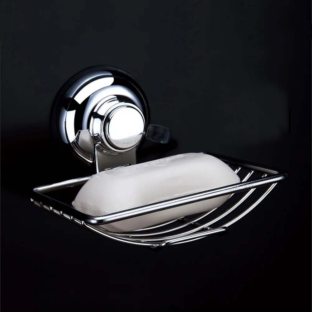 صندوق من الفولاذ المقاوم للصدأ فضي يُعلق على الحائط ملحقات الحمام حامل الصابون صينية الصابون المقاومة للصدأ توفير المساحة للديكور المنزلي