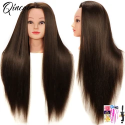 Cabeza de muñeca de cosmetología de peluquería femenina, cabeza de muñeca de entrenamiento de Maniquí de peluquería, cabello y soporte para Choic