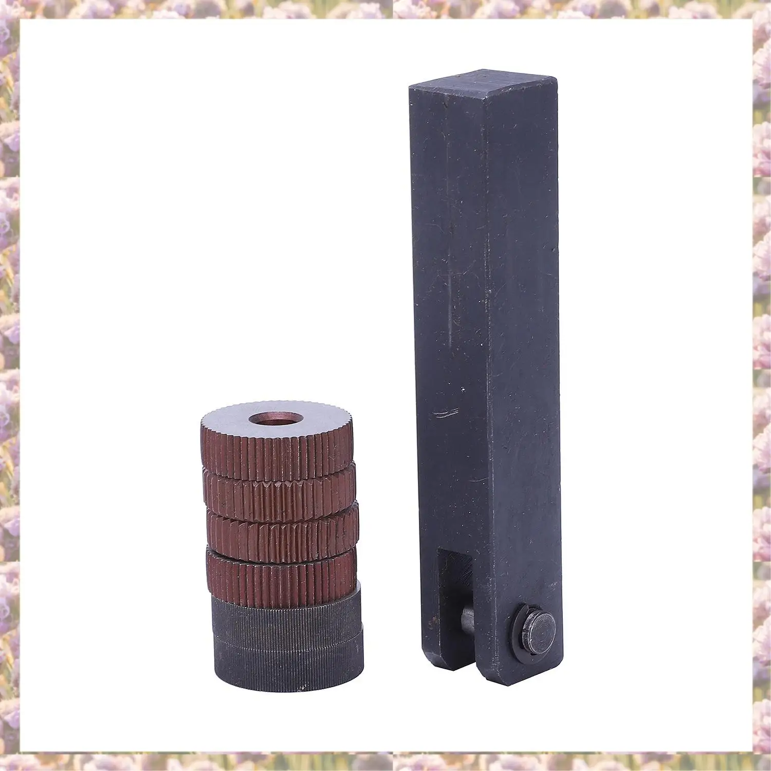 

-FTGT 7X Single Wheel Straight Linear Knurling Tool Set 0 5Mm 1.5Mm 2Mm Pitch