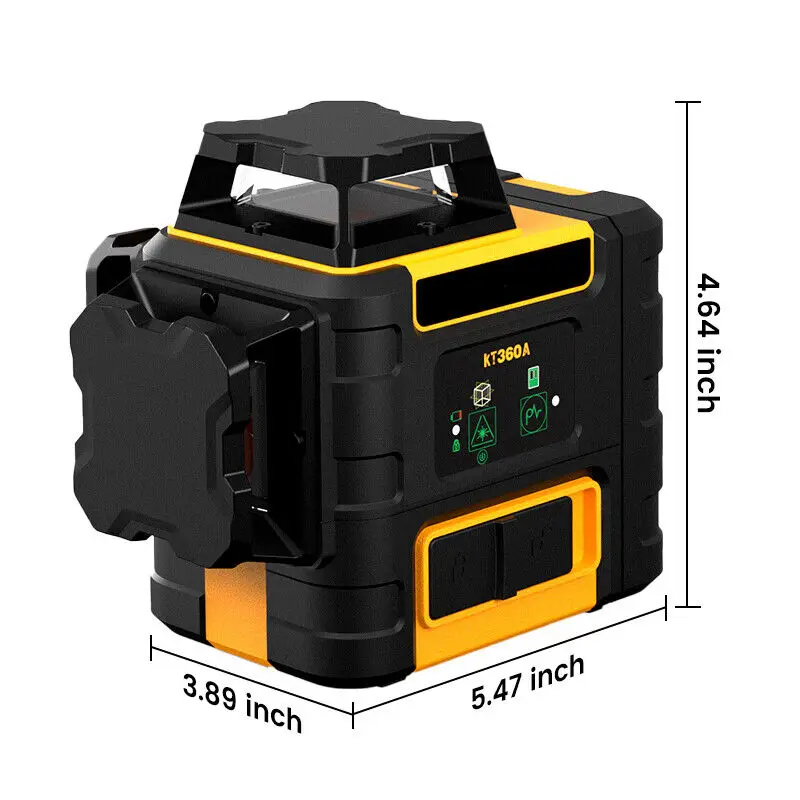 12 Lines 3D Selfleveling 360 Outdoor & Manual Green Line La'ser Level Tool