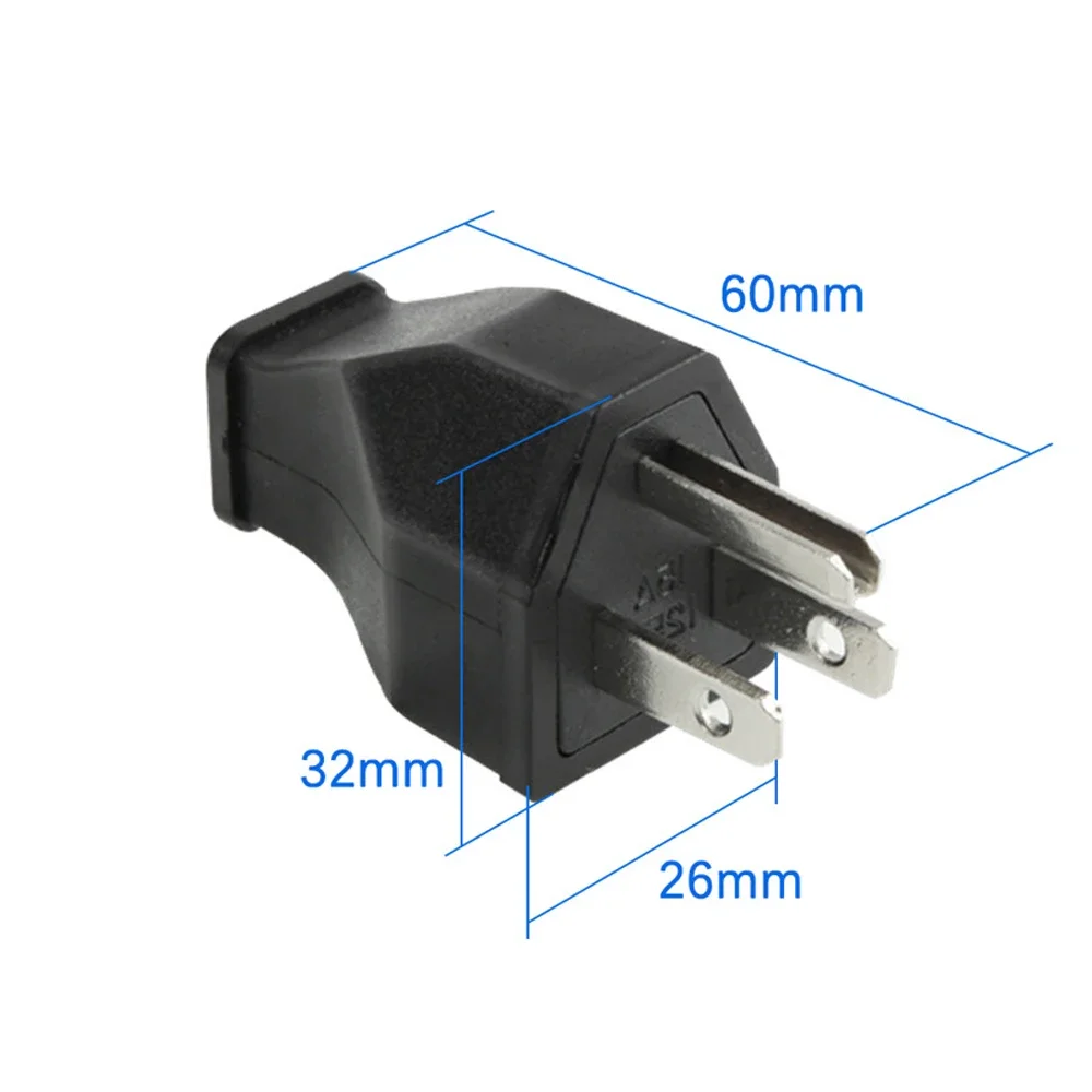 US Standard Power Adapter Converter Male Plug All Copper Industrial Plug Connector 15A 125V Detachable Part