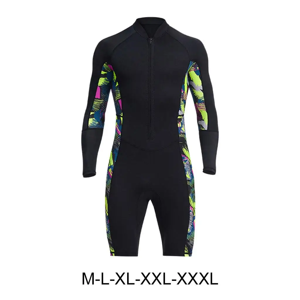 Men 1.5mm Wetsuit Shorty for Canoeing Dive Skin Snorkeling Water Sports