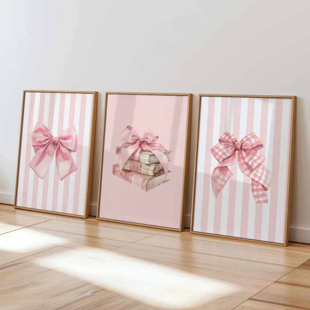 Frameless Pink Preparatory Student Printable Book Fragrance Girl Decor Fashion Dormitory Poster Book Lover Art Girl Bedroom Art