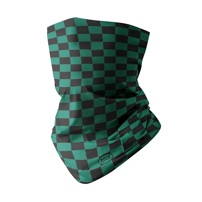 Quick Dry Tube Bandana Scarf for Outdoor Men and Women, Summer Sun Protection, Fashion Plaid Design, Multifunctional Face Mask,