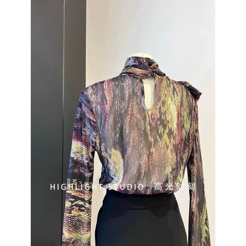 Bandhemd Edle Western Feminine Damenbekleidung High-End-Damenbekleidung Herbst 2025