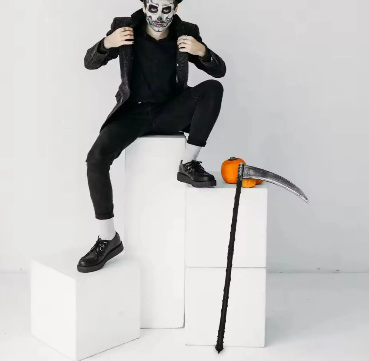 1pc Halloween props Death God costume props Plastic detachable simulation stage performance costume props Halloween costume prop