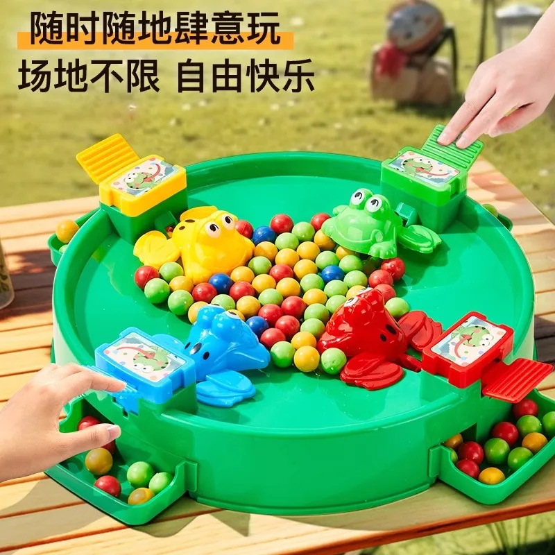 

Frog Feeding Frenzy Game Fine Motor Skills Toy for Kids Ages 3-6 Turn-Based Competition Parent-Child Interactive Gift Idea