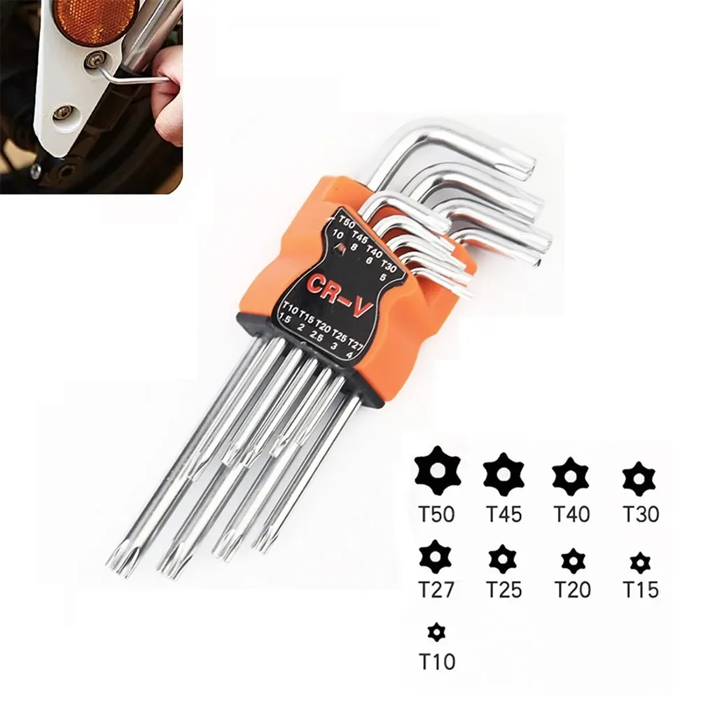 

High Quality Practical To Use Hex Wrench Tamper Proof 9 Sizes Double-End Screwdriver For Car Repair Hand Tools