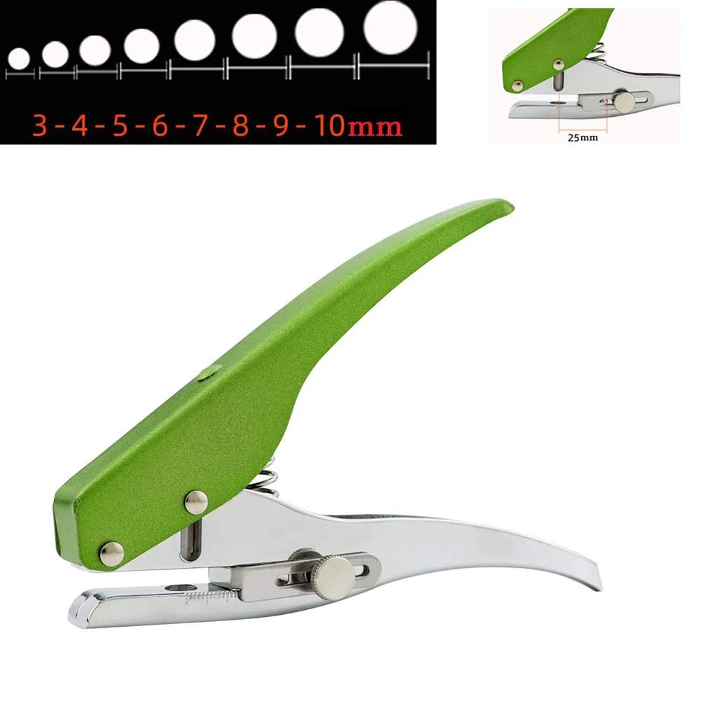 1 Pc Hand-held Hole Punch Circle Single 3-10mm Hole Punching For Paper ID Cards Photos Punching Craft DIY Hand Tools Supplies