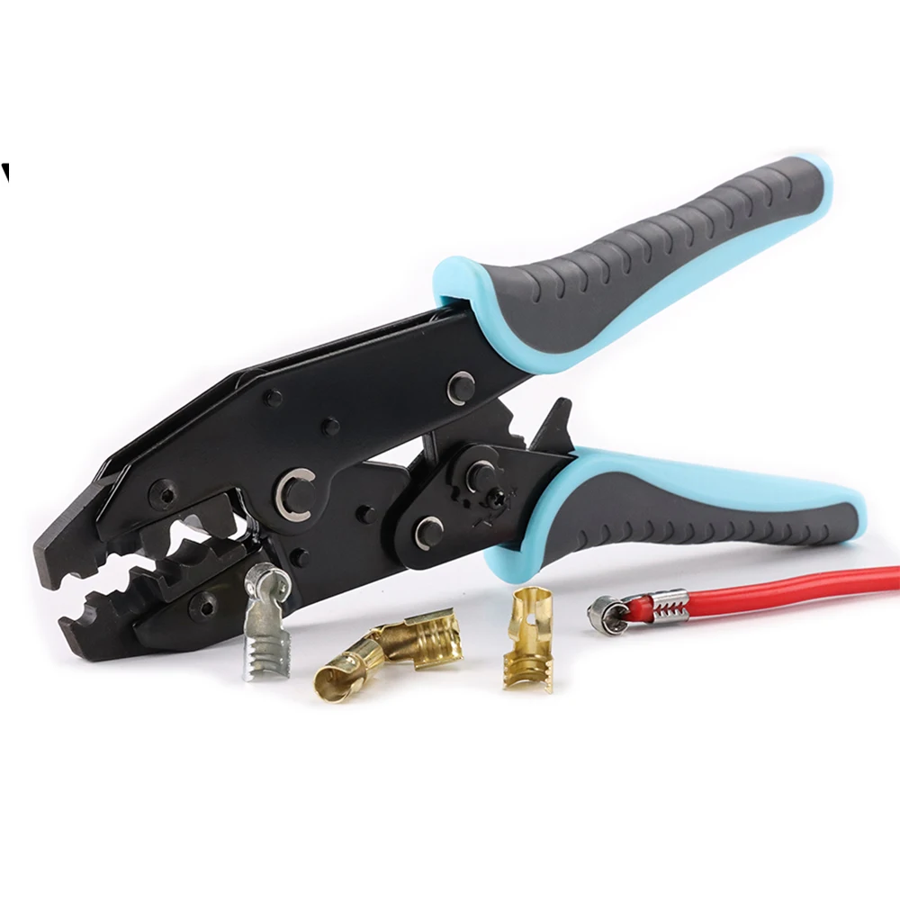

YF-2048 Industrial Grade Automotive Tool Spark Plug Terminal Connector Crimping Pliers Soft Grip Handle Black Oxide Finish Wire