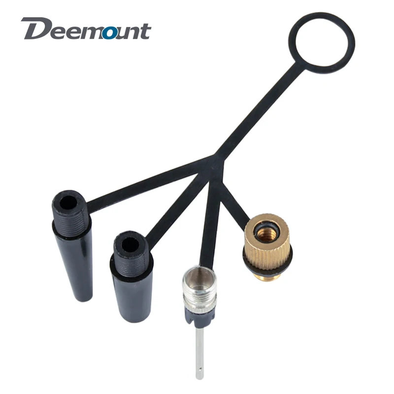 Deemount 4in1 Inflator Nozzle W/ Ball Needle For Basketball FV to AV Converter Pump Air Valve Adapter Portable Inflatable Nozzle