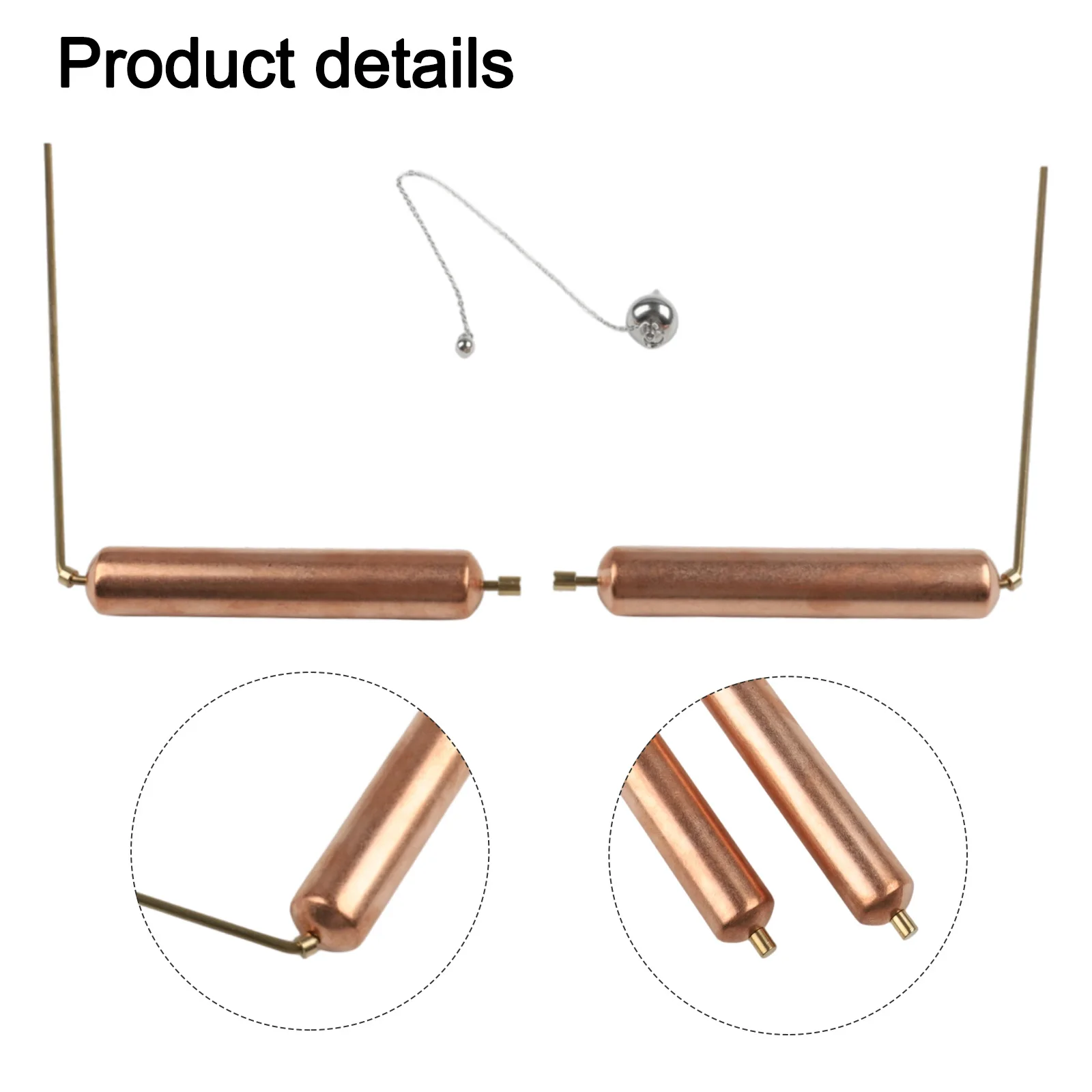 /2 /Pieces /Copper Divining Rods Metal Detector For Water Gold Treasure Hunting Dowsing Rod Geobiology Prospecting Tools