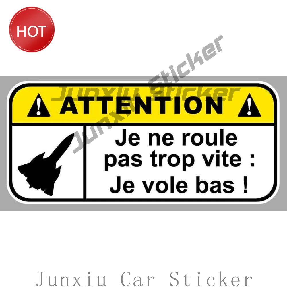 Attention Je Vole Bas Fun Drift Jdm Tuning Racing Vinyl Sticker For Car Door Weather Resistant Creative Decal Car Accessories