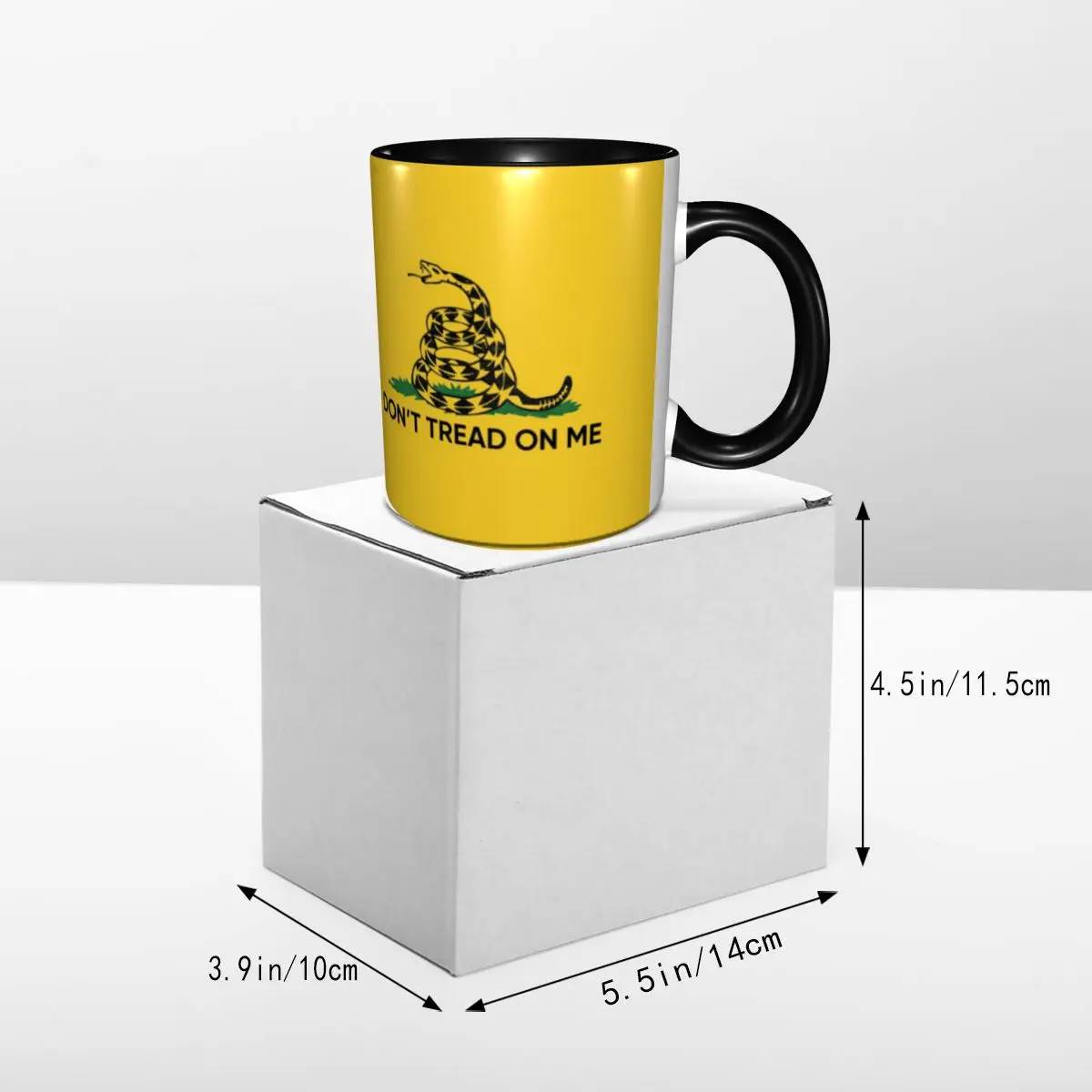 Dont Tread On Me Coffee Mug DIY Personalized Gadsden Flag Ceramic Mug Creative Present - view 5