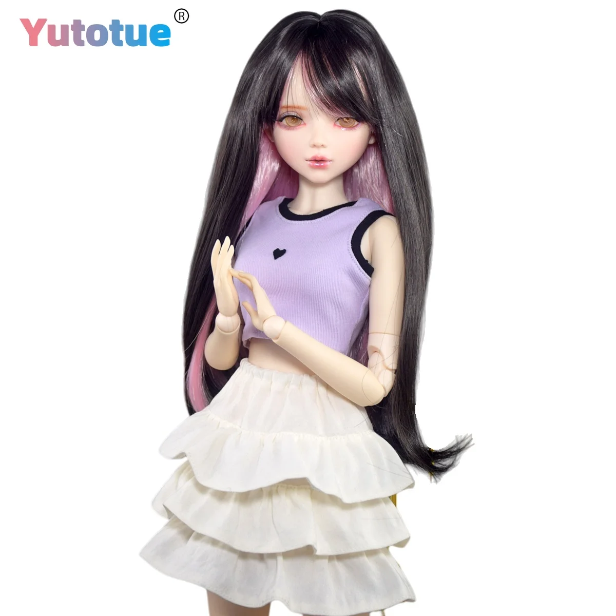 

YUTOTUE 56cm Height Girl Doll with Removable Outfits Wigs Full Set handpainted Makeup Lifelike BJD Toy