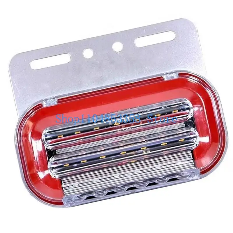 

652F Waterproof 24V Blue LED Side Lights Suitable for Truck, High Brightness Safety Indicators Easy Installation Weatherproof