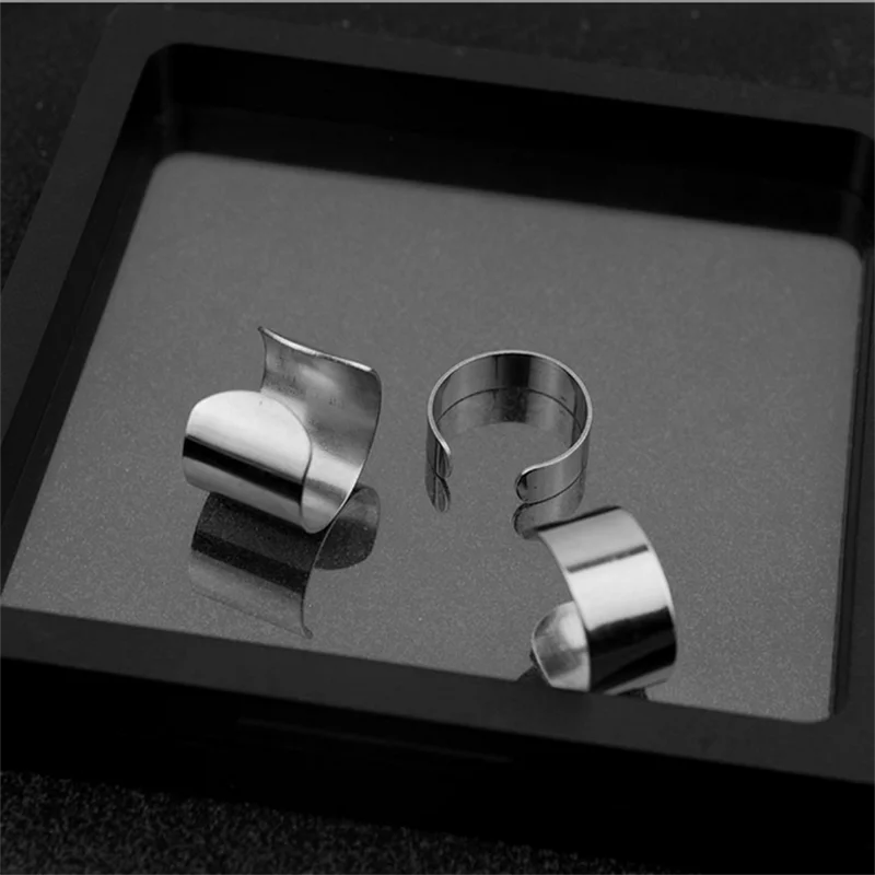 6/10/15mm Brief Fashion High Quality Stainless Steel Ring Opening Adjustable Decorative Finger Ornament Couple Memorial Day Gift